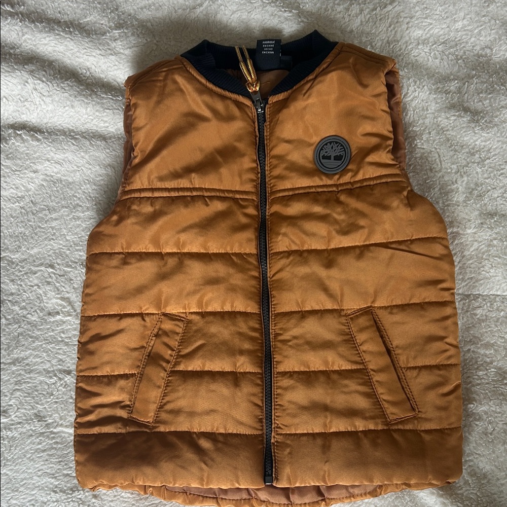 Timberland Tan Quilted Vest